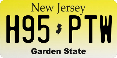 NJ license plate H95PTW