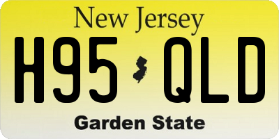 NJ license plate H95QLD