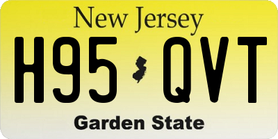 NJ license plate H95QVT