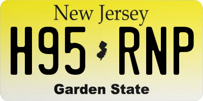 NJ license plate H95RNP