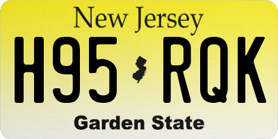 NJ license plate H95RQK