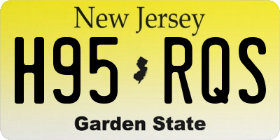 NJ license plate H95RQS