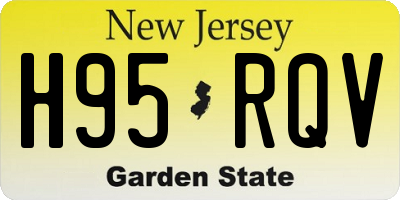 NJ license plate H95RQV
