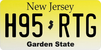 NJ license plate H95RTG
