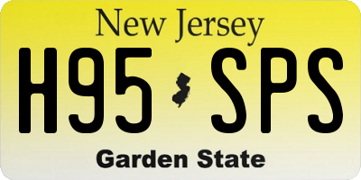 NJ license plate H95SPS