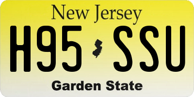 NJ license plate H95SSU
