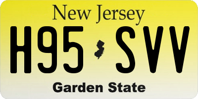 NJ license plate H95SVV