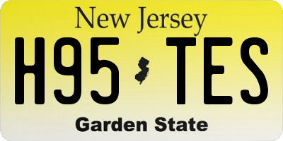 NJ license plate H95TES