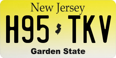 NJ license plate H95TKV