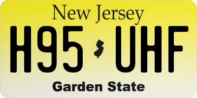 NJ license plate H95UHF