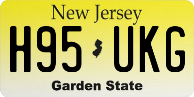 NJ license plate H95UKG