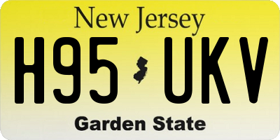 NJ license plate H95UKV