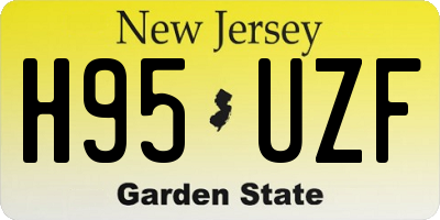 NJ license plate H95UZF