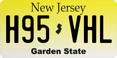NJ license plate H95VHL