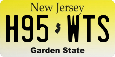 NJ license plate H95WTS