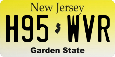 NJ license plate H95WVR