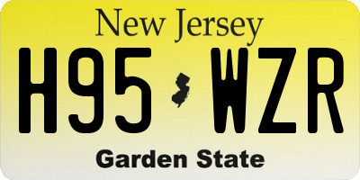 NJ license plate H95WZR