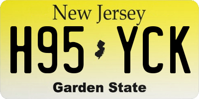 NJ license plate H95YCK