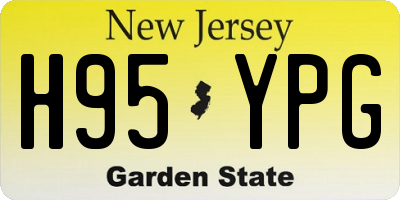 NJ license plate H95YPG