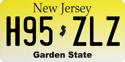 NJ license plate H95ZLZ