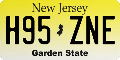NJ license plate H95ZNE