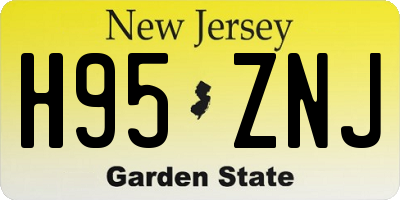 NJ license plate H95ZNJ