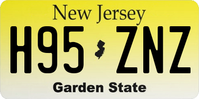 NJ license plate H95ZNZ
