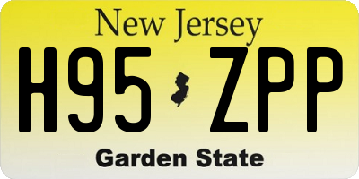 NJ license plate H95ZPP