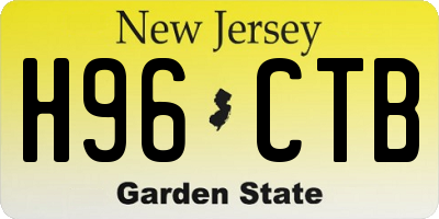 NJ license plate H96CTB