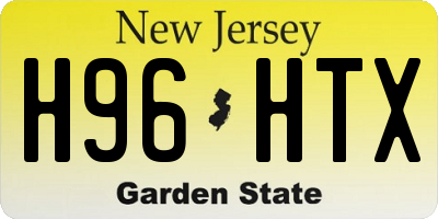 NJ license plate H96HTX