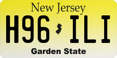 NJ license plate H96ILI