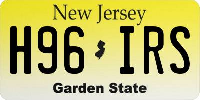 NJ license plate H96IRS