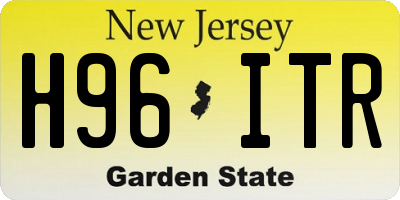 NJ license plate H96ITR