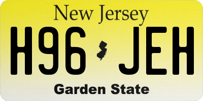 NJ license plate H96JEH