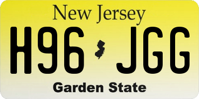 NJ license plate H96JGG