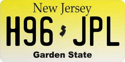 NJ license plate H96JPL