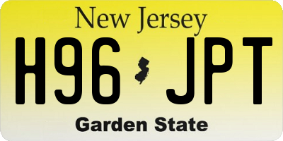 NJ license plate H96JPT