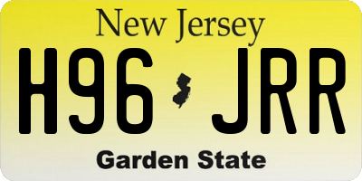 NJ license plate H96JRR
