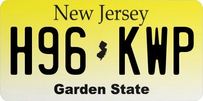 NJ license plate H96KWP