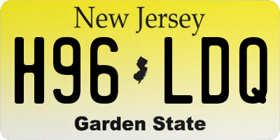 NJ license plate H96LDQ