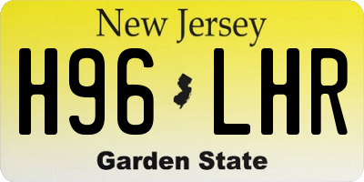 NJ license plate H96LHR
