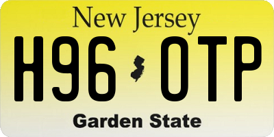 NJ license plate H96OTP