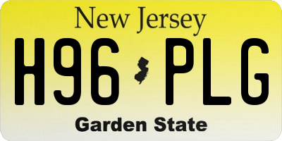 NJ license plate H96PLG