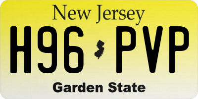 NJ license plate H96PVP