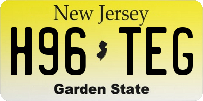 NJ license plate H96TEG