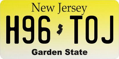 NJ license plate H96TOJ