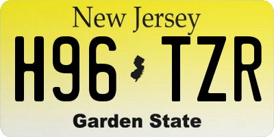 NJ license plate H96TZR