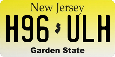 NJ license plate H96ULH