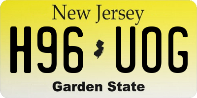 NJ license plate H96UOG