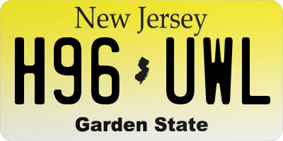 NJ license plate H96UWL